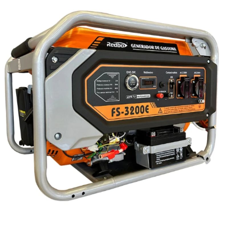 REDBO - Generador Bencinero Electrico Partida Eléctrica max3200 watts
