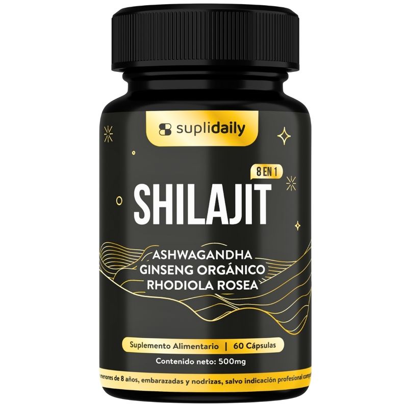 GENERICO - Shilajit Puro Himalaya 1000mg 60 Cápsulas Vitalidad 1 Mes