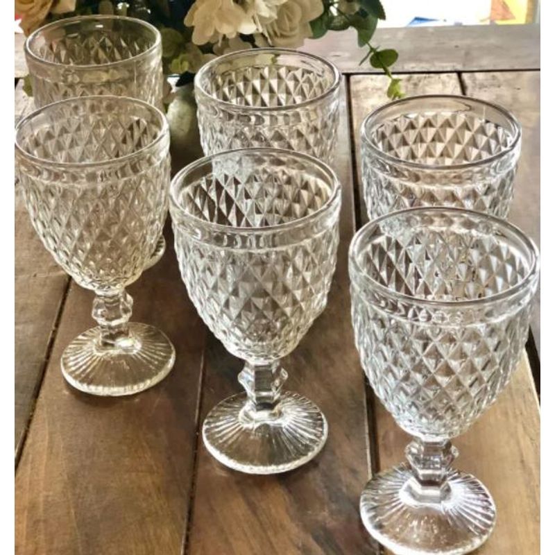 MI DECO HOME CADA DETALLE IMPORTA - SET 6 COPAS VIDRIO TRANSPARENTE 310CC