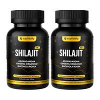 Shilajit Puro Himalaya 1000mg 120 Cápsulas Vitalidad Pack X2