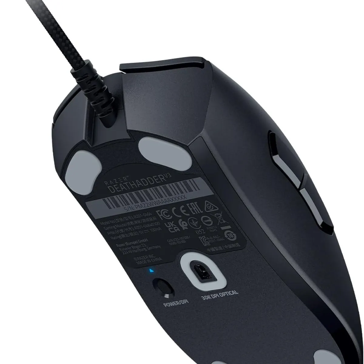 RAZER - Razer DeathAdder V3 - 30K Ergonómico con cable