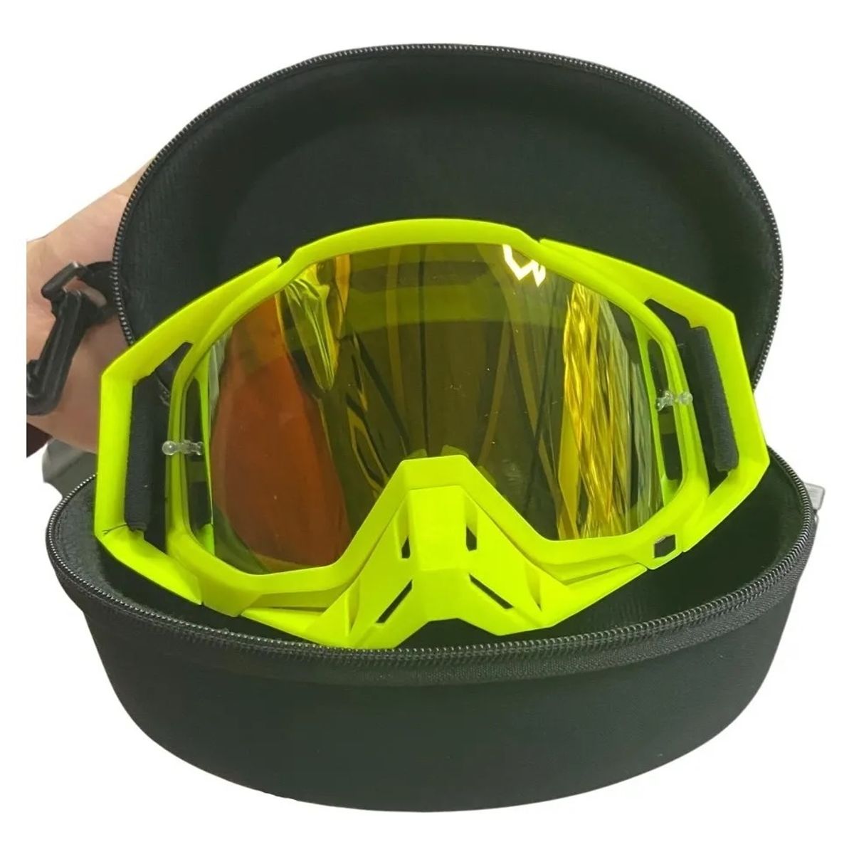 GENERICO - Antiparras Lentes Gafas Moto Motocross Esquí Sky + Estuche