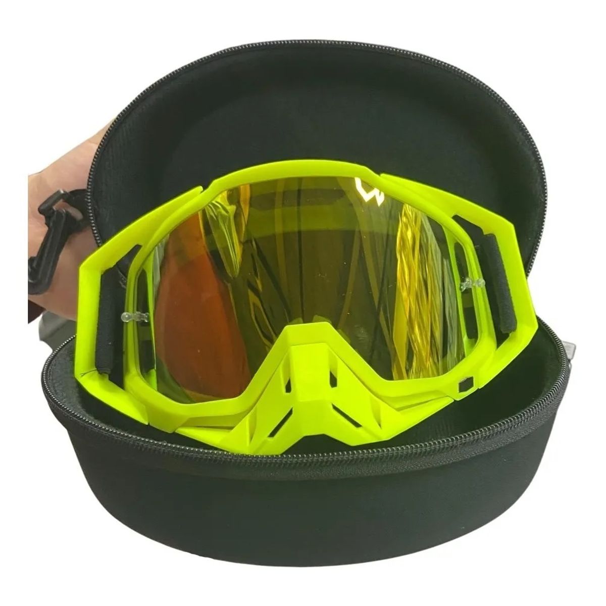 GENERICO - Antiparras Lentes Gafas Moto Motocross Esquí Sky + Estuche