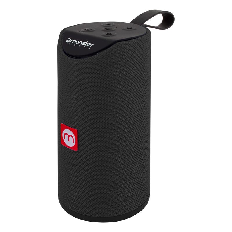 MONSTER AUDIO - Parlante Inalambrico Bluetooth TWS AUX Micro SD Negro Monster