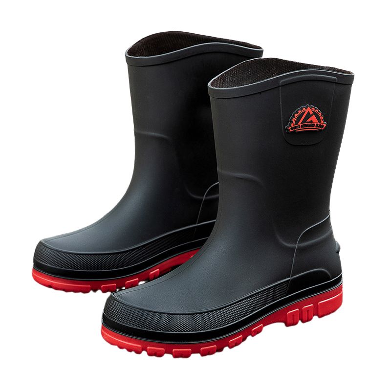BLWOENS - Botas para lluvia Hombre - Rojo