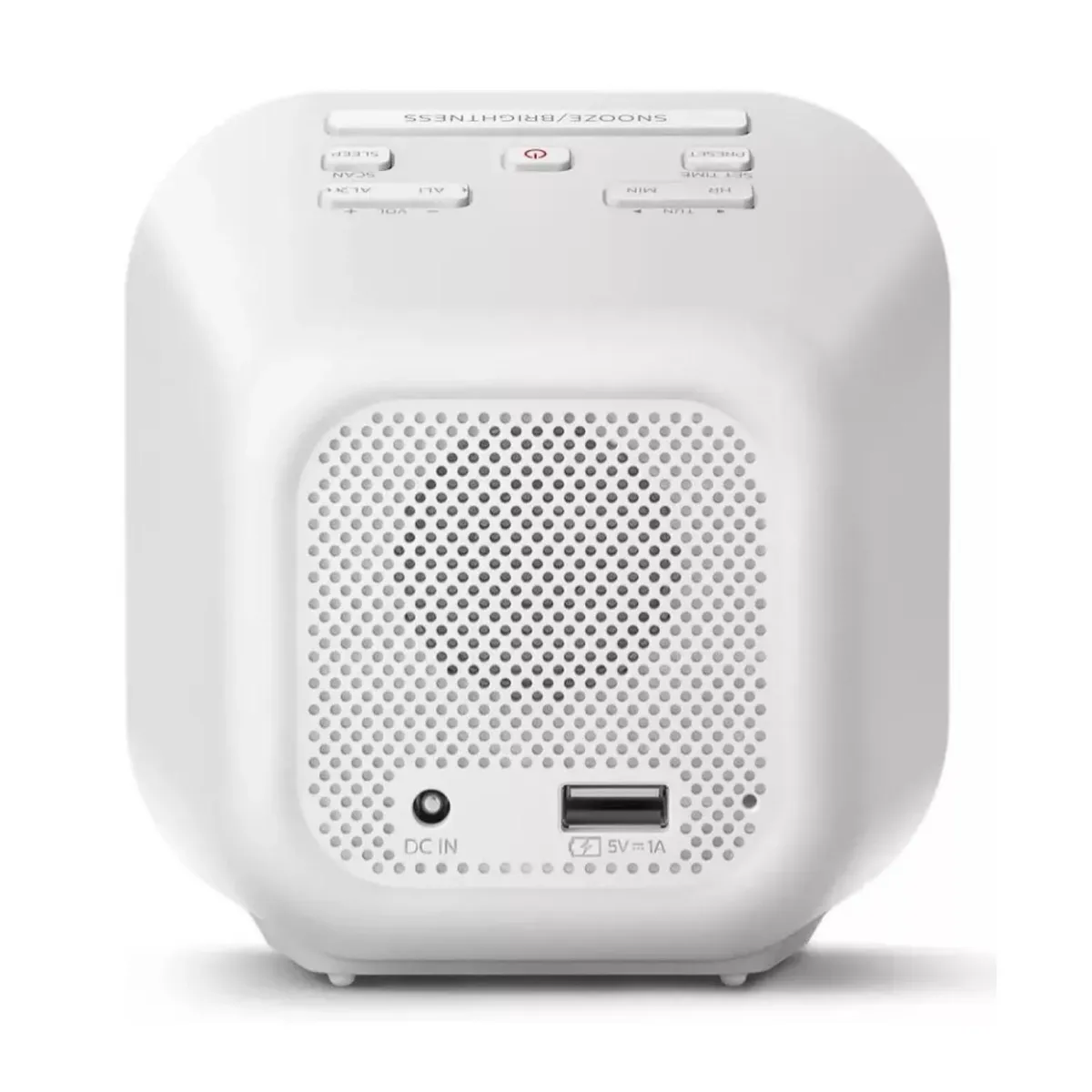 PHILIPS - Radio AM FM Reloj Digital Parlante Blanco TAR440637