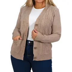MPROPIA - Cárdigan Mujer Bolsillos texturado colores