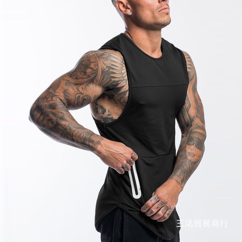 EDWINAYY - Polera Musculosa Tank Dryfit Deportiva Holgado Hombre Polera