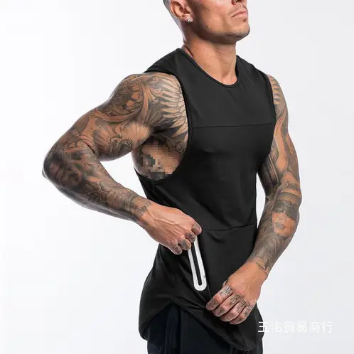 EDWINAYY - Polera Musculosa Tank Dryfit Deportiva Holgado Hombre Polera