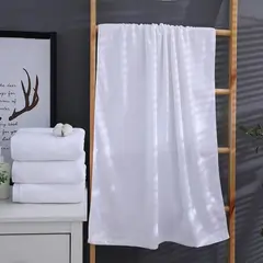 IUNIK - Pack X2 Toallas De Mano Blancas 100% Baño Algodón