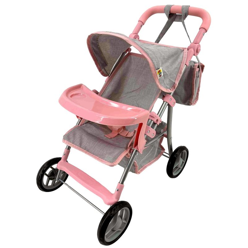 BESTOYS - Coche muñeca 9366t Bestoys metalico plegable Bolso Pañalero