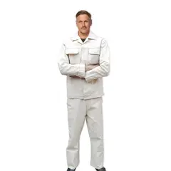 EDWINAYY - Chaqueta Anti-escaldaduras Soldador 100% Algodón Con Velcro