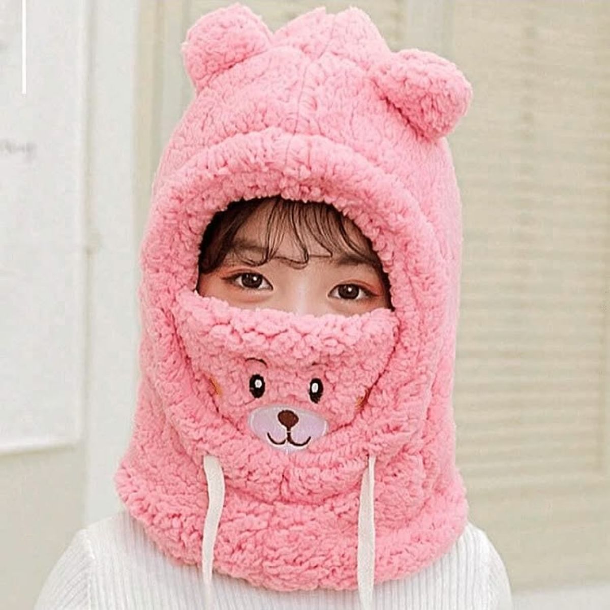 TIOZONEY - Gorro Con Orejas De Oso Polar Invierno