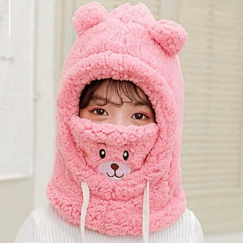 TIOZONEY - Gorro Con Orejas De Oso Polar Invierno