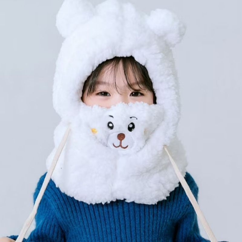 TIOZONEY - Gorro Con Orejas De Oso Polar Invierno