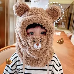 TIOZONEY - Gorro Con Orejas De Oso Polar Invierno