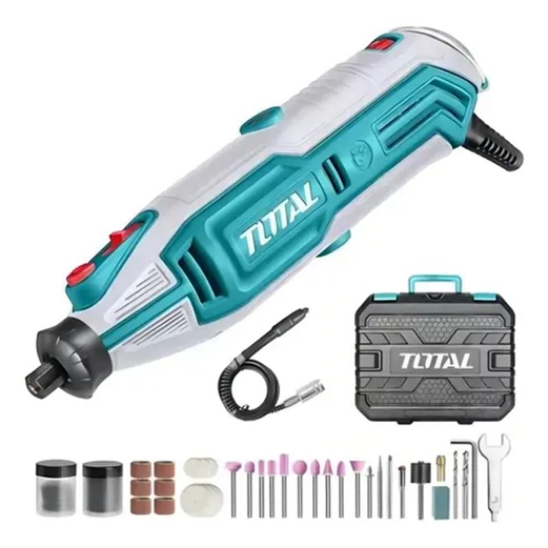 TOTAL TOOLS - Herramienta Rotativa Mini Torno Multiuso109 Acc 130w
