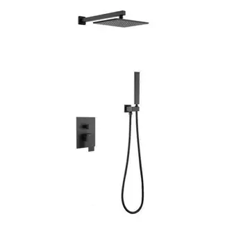 LABALAOS - Kit Set Plato Ducha Brazo Y Monomando Teléfono 2 Funciones