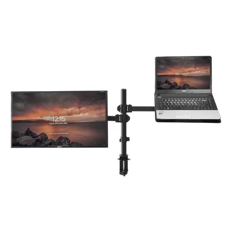 ANYHOGAR - Soporte Monitor Y Notebook Brazo Articulado Escritorio