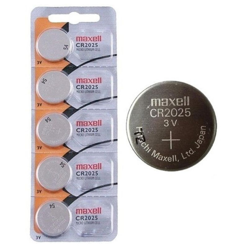 MAXELL - Pack 5 Pilas De Reloj CR2025 3V XC2025 Maxell