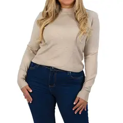 MPROPIA - Sweater básico mujer colores Extra linda Rombo