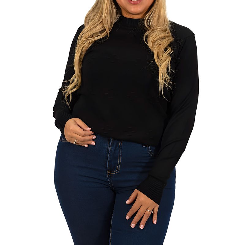 MPROPIA - Sweater básico mujer colores Extra linda Rombo