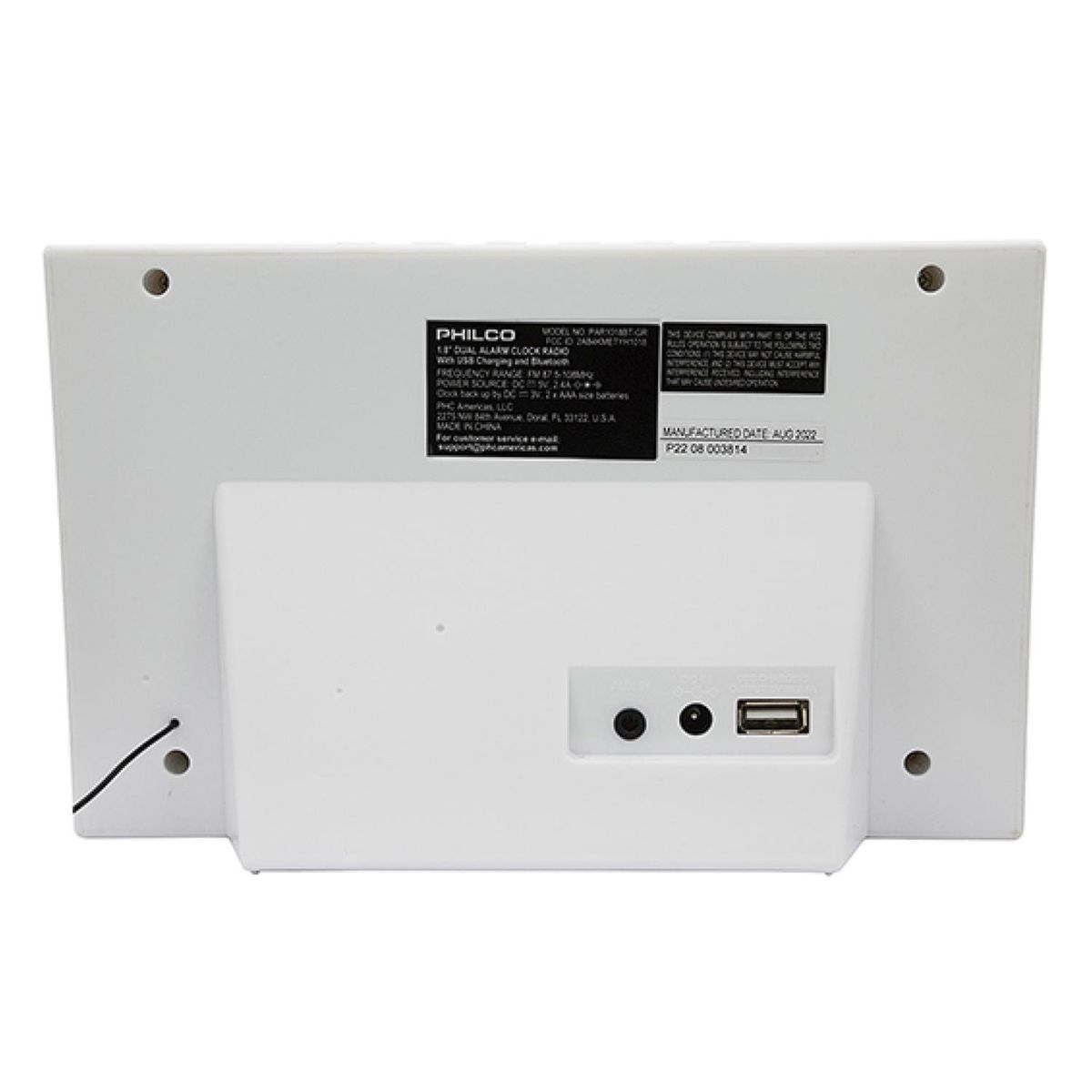 PHILCO - Radio Reloj Despertador Bluetooth FM C1018G Philco