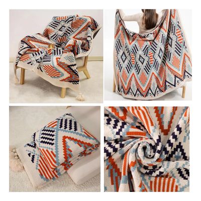 Imagen 2 del producto Manta Decorativa Tejida Para Sillon Piecera Cama Bohemia