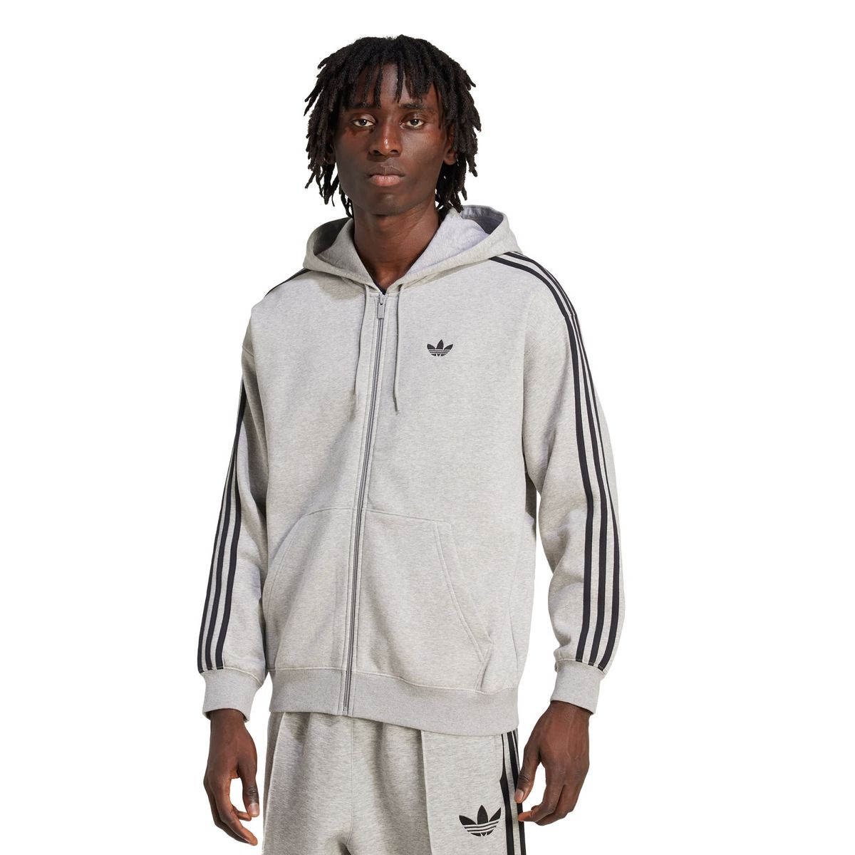 ADIDAS - Polerón con Capucha adidas Adicolor Extragrande con Cierre Frontal