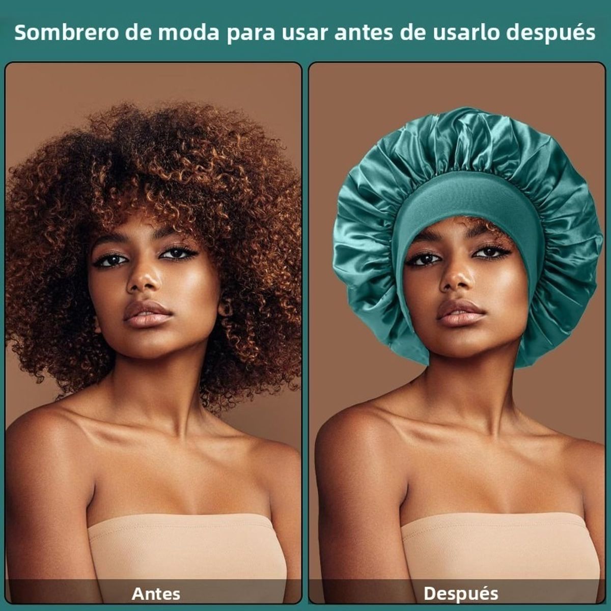 TIOZONEY - 4psc Gorro de Satén para Dormir