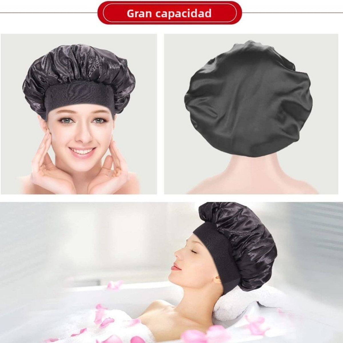 TIOZONEY - 9psc Gorro de Satén para Dormir