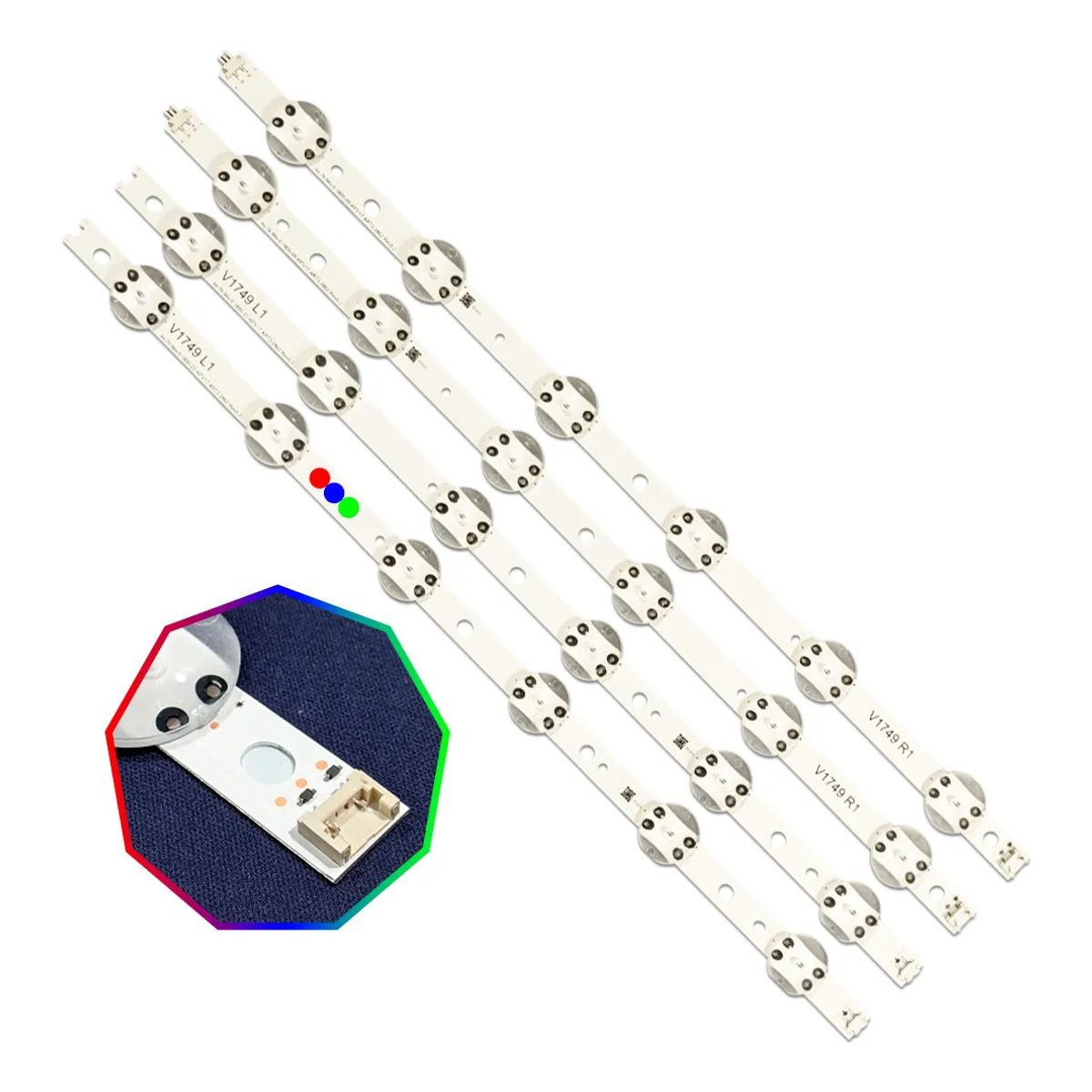 KUANGYE - Set Tiras Led Para Tv Lg 49uj6560 49uj6510 49uv340c 49lv640s