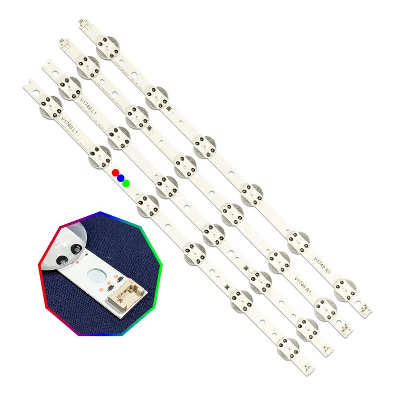 KUANGYE - Set Tiras Led Para Tv Lg 49uj6560 49uj6510 49uv340c 49lv640s