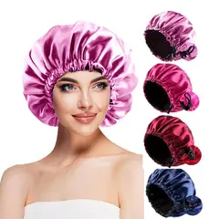 TIOZONEY - 4psc Gorro de Satén para Dormir
