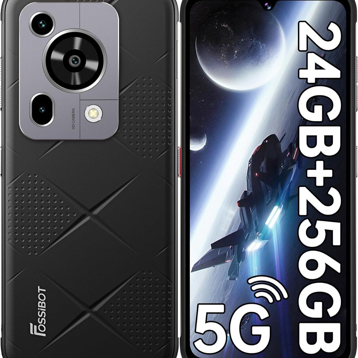 OUKITEL - FOSSiBOT F112 Pro 5G Celular, 24GB+256GB,  Android 14, NFC