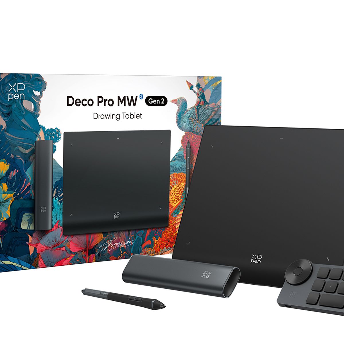 XP-PEN - XPPen Deco Pro MW Gen 2 Tableta Gráfica Bluetooth con Teclado