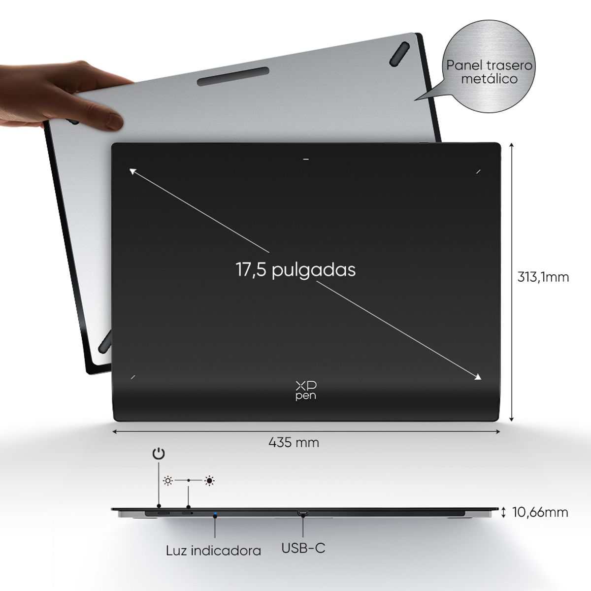 XP-PEN - XPPen Deco Pro MW Gen 2 Tableta Gráfica Bluetooth con Teclado