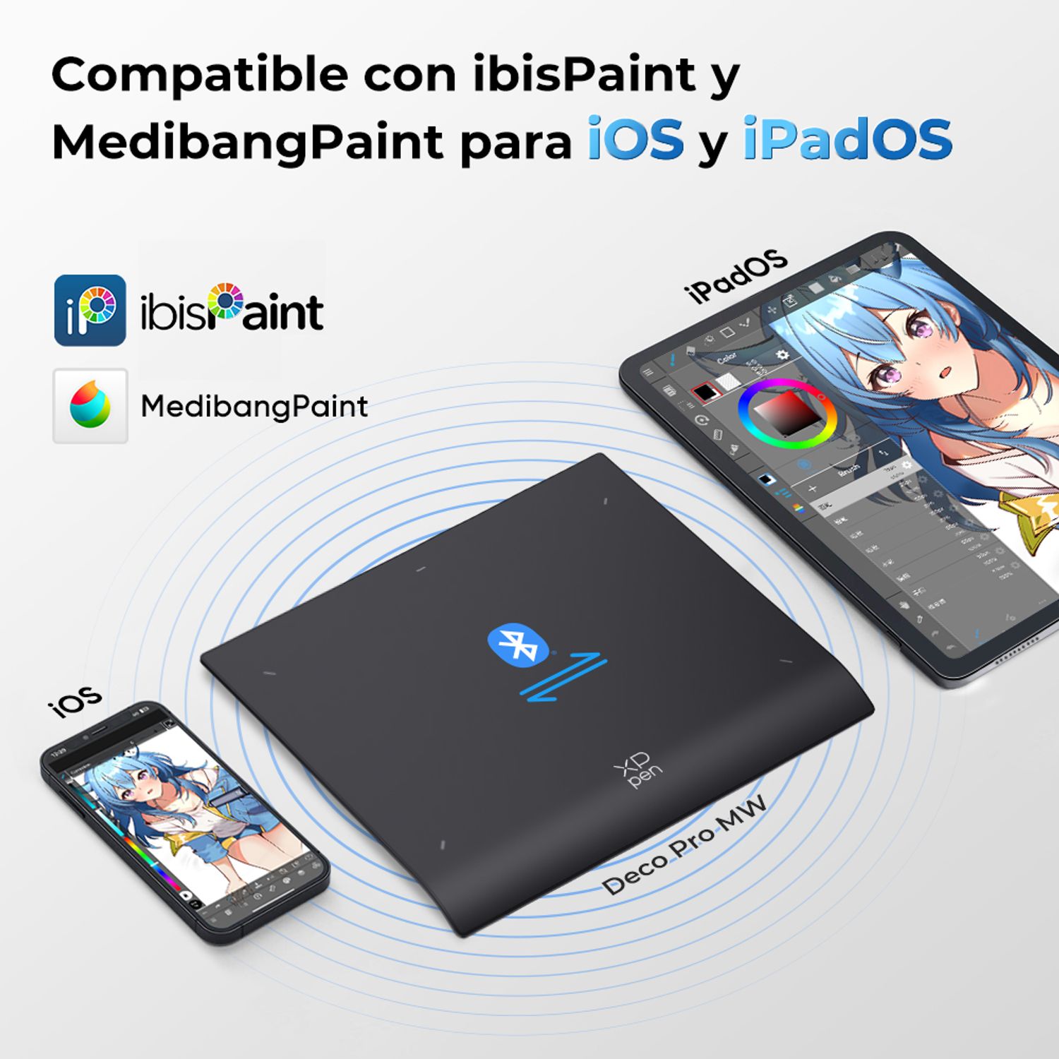 XP-PEN XPPen Deco Pro MW Gen 2 Tableta Gráfica Bluetooth con