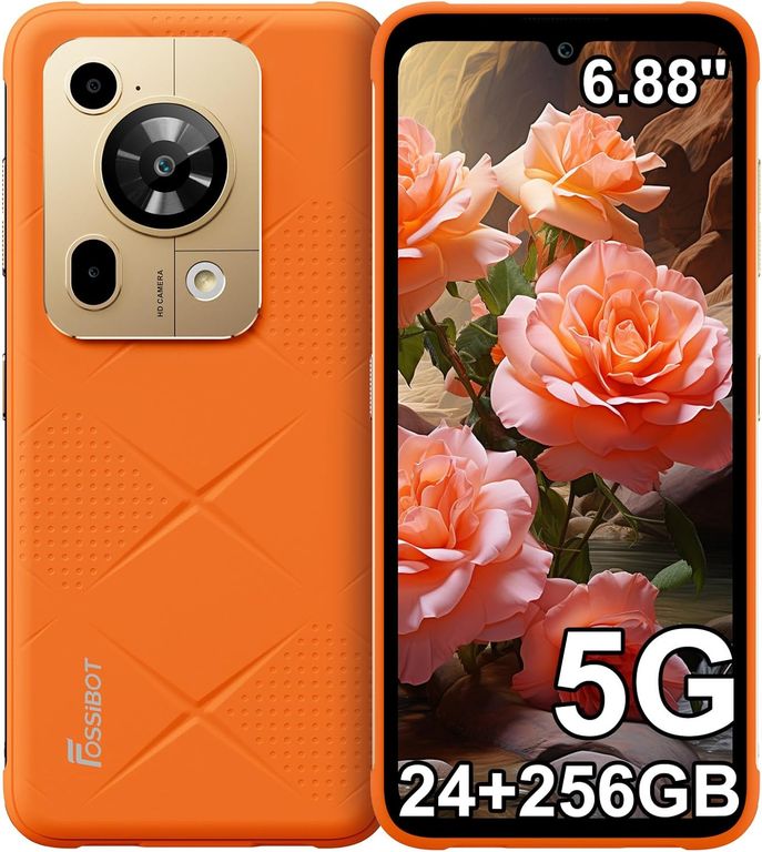 FOSSiBOT F112 Pro 5G Celular, 24GB+256GB, Android 14, NFC