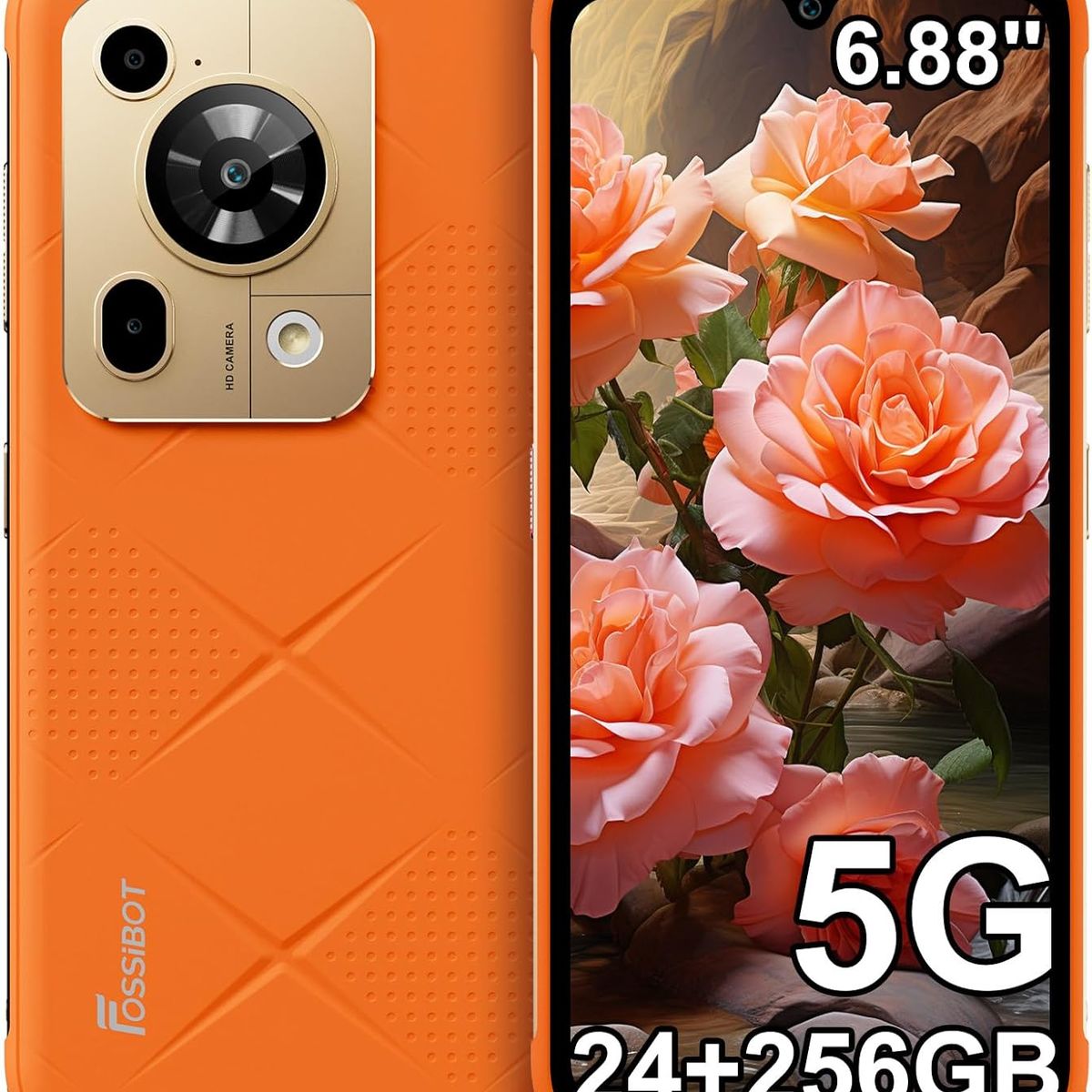 OUKITEL - FOSSiBOT F112 Pro 5G Celular, 24GB+256GB,  Android 14, NFC