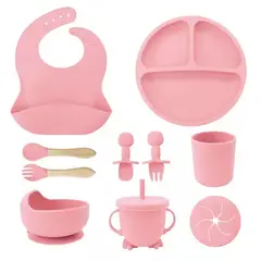 BITART - Set Alimentación Bebé Silicona Libre Bpa 10 Pcs