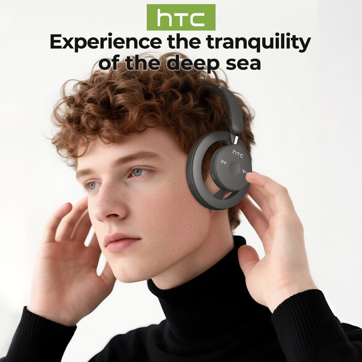 HTC - Audifonos Headset Bluetooth inalámbricos HTC PH06 Negro