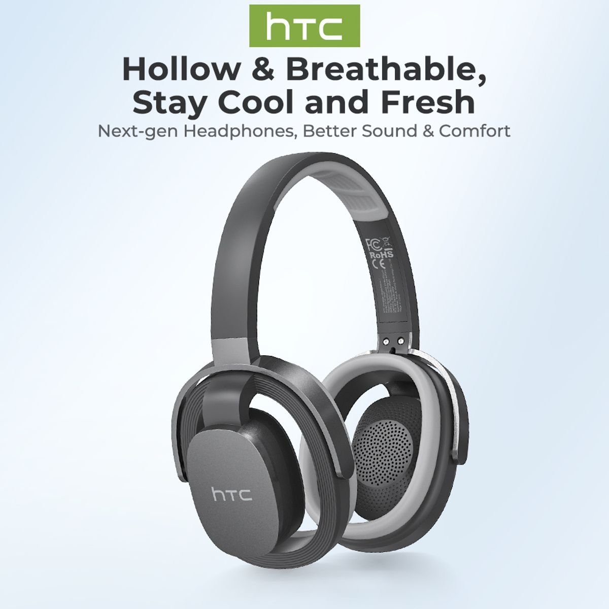 HTC - Audifonos Headset Bluetooth inalámbricos HTC PH07 Negro