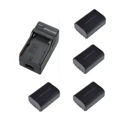 GENERICO - KIT CARGAGOR + 4 BATERÍAS NP-FV50 SONY ALTERNATIVA