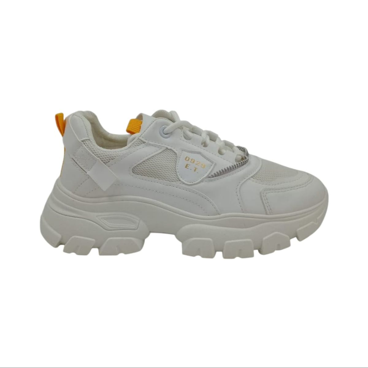 HERIEL - Zapatilla Blanca Plataforma Mujer