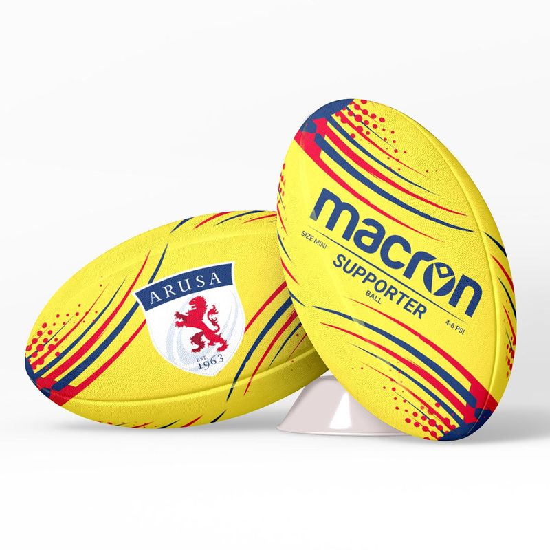 MACRON - Balon de Rugby Macron Oficial ARUSA Supporter Amarillo