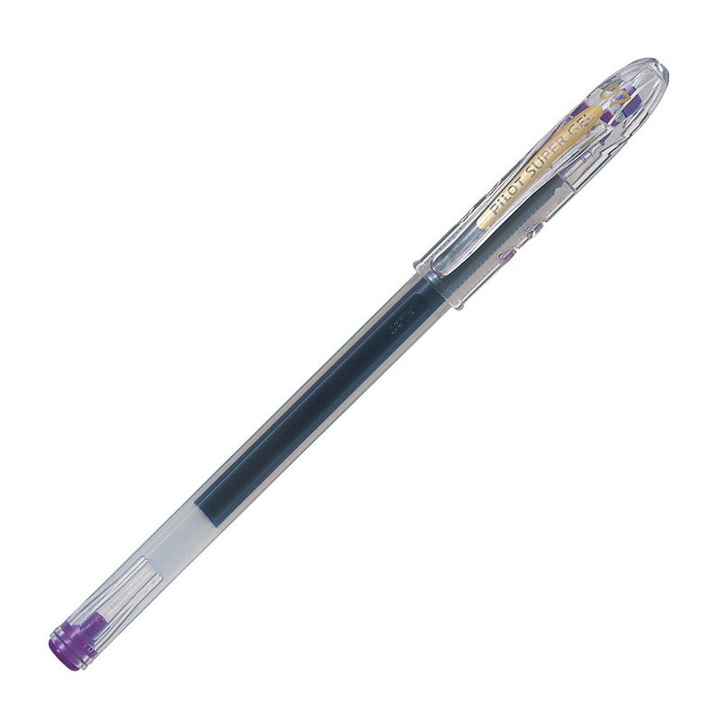 PILOT - 12 un. Lápiz Súper Gel 0.7 mm. Violeta