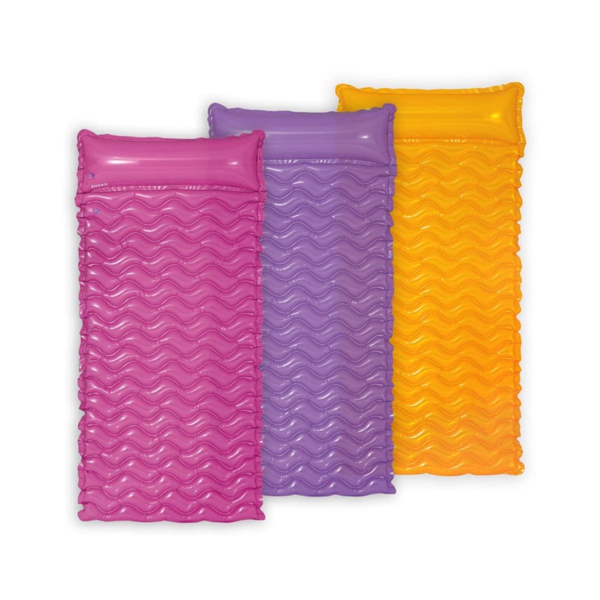 INTEX - Colchoneta Inflable INTEX Sea Wave 229 x 86 cm Amarilla