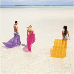 INTEX - Colchoneta Inflable Sea Wave 229 x 86 cm Morado