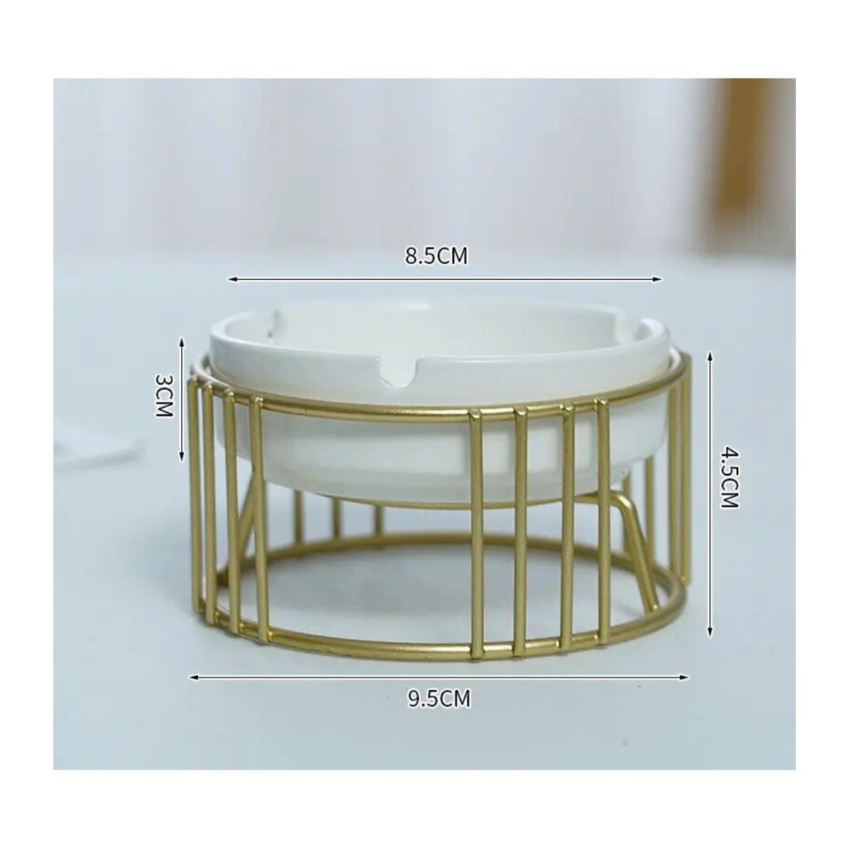 GENERICO - Cenicero Decorativo Moderno Dorado